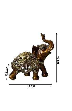 Enfeite Elefante com Brilho em Resina - M