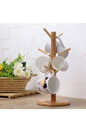 Porta Xicaras de Bambu