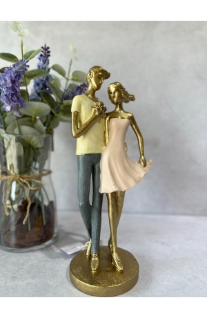 Escultura Casal em Resina