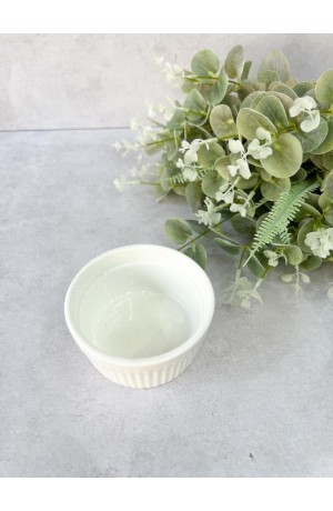 Ramequim de Cerâmica Classic Branca 1 peça