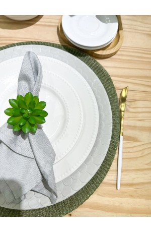 Sousplat Waves Cinza 33cm