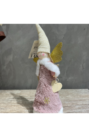 Enfeite Anjinho Rosa Decorativo