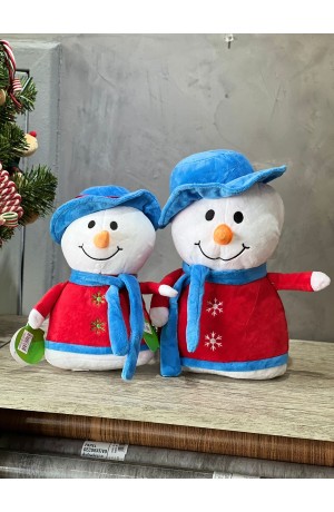 Enfeite  Boneco de Neve  Pelúcia  - P