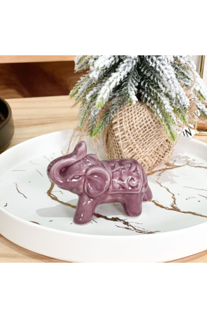 Elefante de Porcelana - Marrom