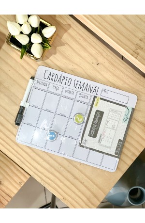 Lousa Para anotação Cardapio semanal