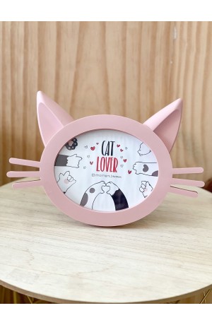 Porta Retrato de Gatinho Rosa Escuro 10x15