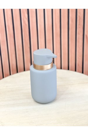 Porta Sabonete Liquido Cinza Fosco