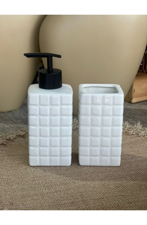 Kit de Banheiro Branco 2 peças