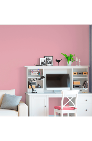 Papel de Parede Rosa Liso Autoadesivo 5mX45cm