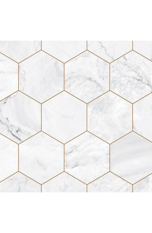 Papel de Parede Autoadesivo Geométrico Hexagonal Colmeia