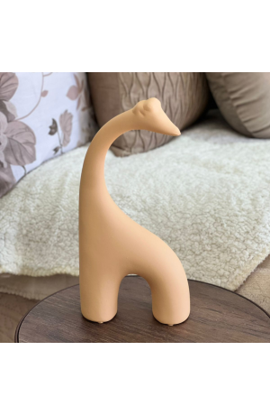 Girafa Amarelo Grande Fosca em Cerâmica