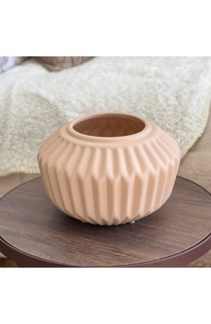 Cachepot Frizon Nude Indigo Pequeno em Cerâmica