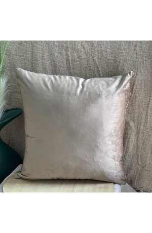 Capa de Almofada Marroml de Veludo Triangular 43cm