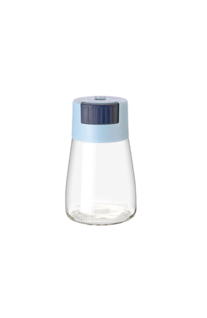 Porta Tempero de Vidro Azul  - 180ml