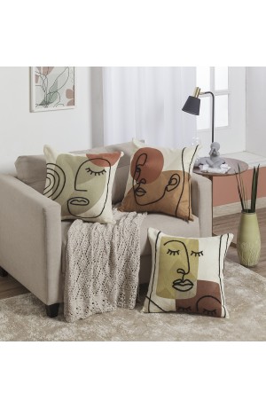 Capa de Almofada Skin Zaila 50x50cm Bordada