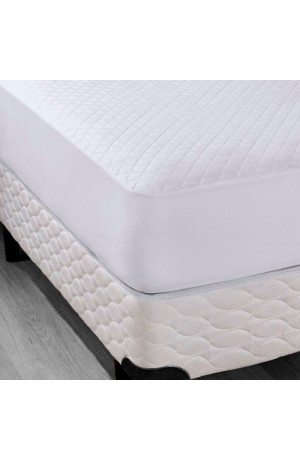 Protetor de Colchão Impermeável  Branco  -  King 193cm X 203cm X 40cm