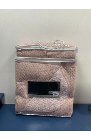 Kit Colcha Lottus King 2,50x2,70 Peach Rosa