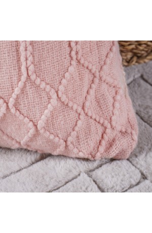  Capa de Almofada Tricot Champagne 45x45cm