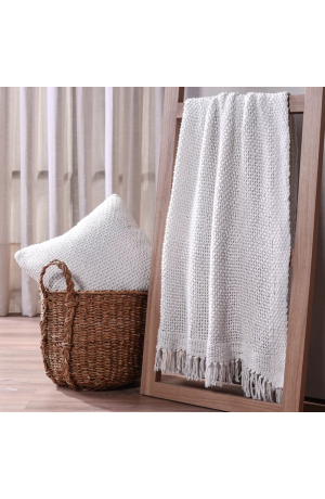 Manta Atacama Branco 1,50mX1,20m