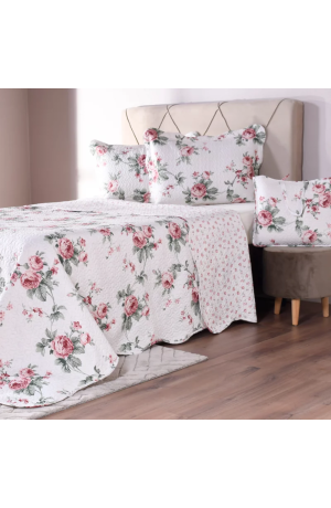 Kit Cobre Leito Lady Casal 3 peças 2,10x2,30m - Belle