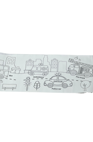 Rolo de Papel Adesivo de para Colorir Bombeiro 3mx30cm