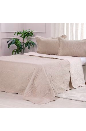 Kit Colcha Lottus King 2,50x2,70m Argila