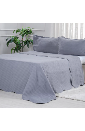 Kit Colcha Lottus Casal 2,10m x 2,30m Zinco