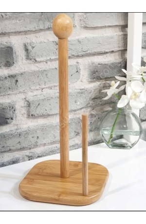 Porta Papel Toalha de Bambu