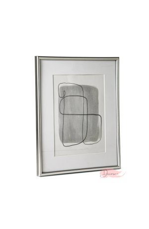  Porta Retrato em Metal Prata 15x20