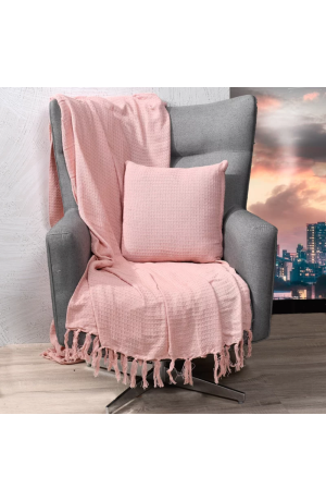 Manta Algodão Favo Tessi 1,60x2,20m Blush