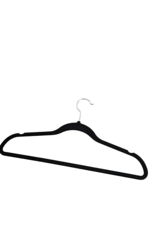 Kit Cabide Preto com 3 Peças de Veludo