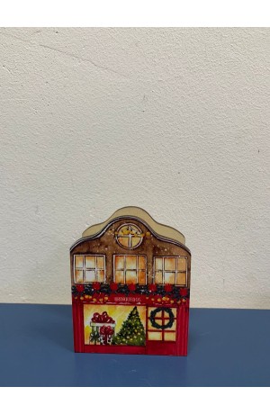 Porta Guardanapo Natalino de Madeira - Casa de Brinquedos