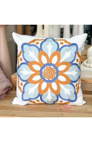 Capa de Almofada Bordada - 43cm X 43cm Mod 3