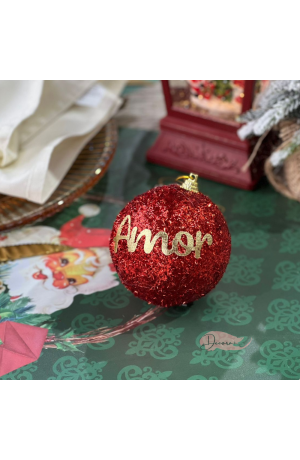 Bola de Natal Vermelha 