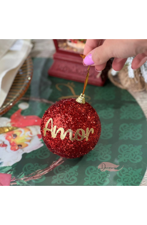 Bola de Natal Vermelha 