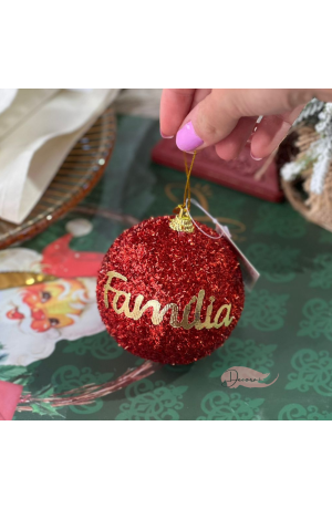 Bola de Natal Vermelha 