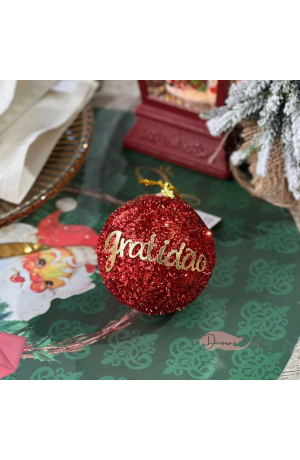 Bola de Natal Vermelha 