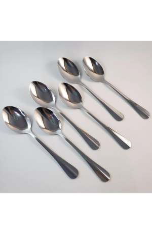 Jogo 6 Colheres de Aço Inox Positano - 18cm