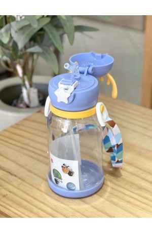 Garrafa Azul de Plástico 