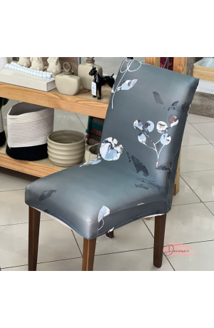 Capa de Cadeira Verde Floral em Poliéster  40cmX50cm / 45cmX65cm