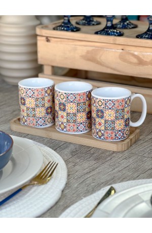 Caneca de Cerâmica Azulejo Português 330ml  - Mod. 2