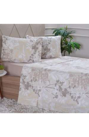 Jogo de Cama Duplo 150 Fios - Queen 4 peças Natur