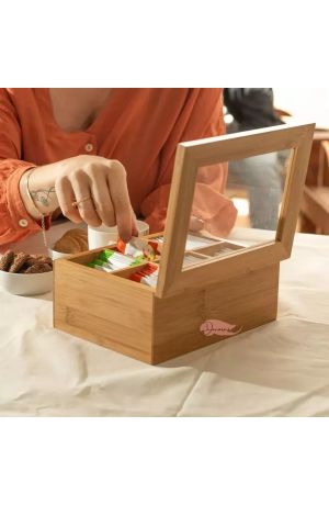 Porta Chá de Bambu Mystic