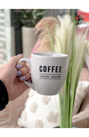 Caneca Branca Manhattan Coffee - 300ml