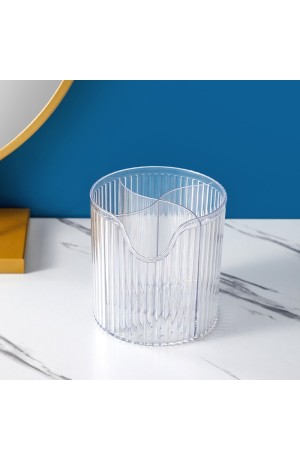 Organizador Transparente Redondo Multiuso de Plástico 12cm X 12cm