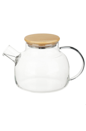 Chaleira de Vidro Borosilicato c/ Bico Coador - 1000ml