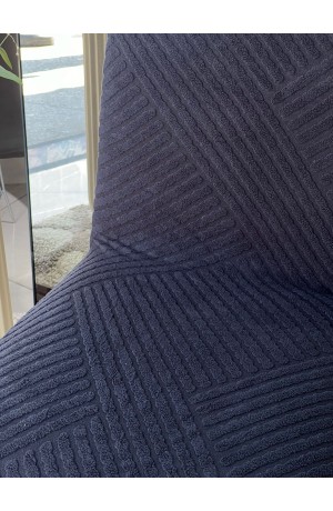 Capa de Cadeira Preto Linhas