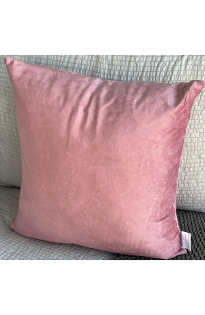 Capa de Almofada Rosa Veludo -  44cm X 44cm