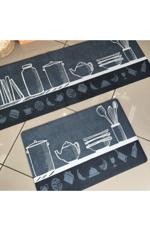 Kit Passadeira / Tapete de Cozinha 2 Peças  