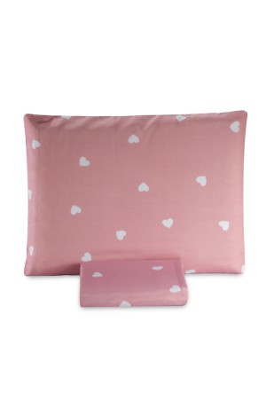 Jogo de Lençol Essencialle 150 Fios Corações Solteiro 3 Peças